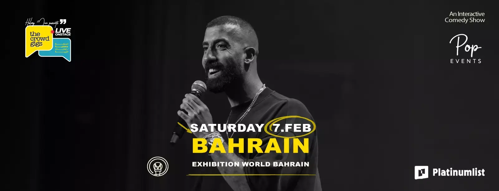 Mohamed Helmy live stand-up comedy in Bahrain